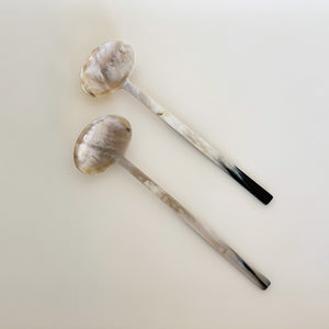 Image of M+A NYC Salad Servers 11" in the color Putty