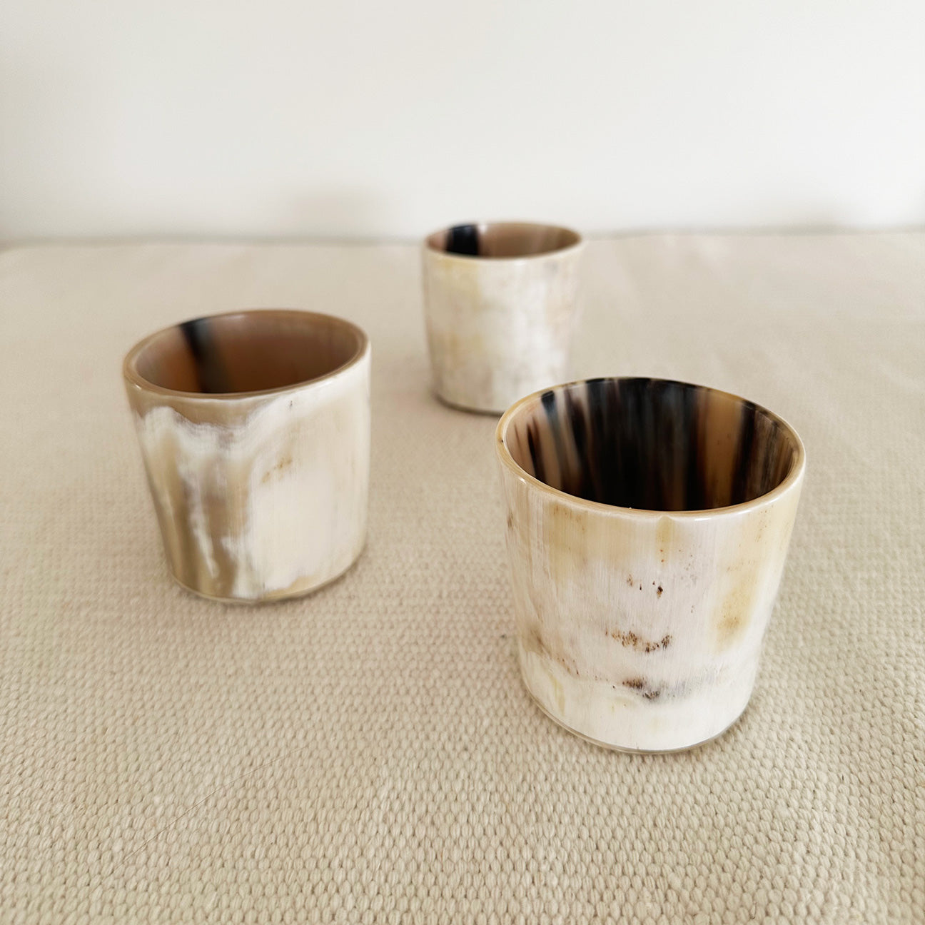 M+A NYC Horn Tea Light Candle Holders. Set of 3 