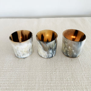 M+A NYC Horn Tea Light Candle Holders. Set of 3 