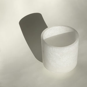 Another image of M+A Cylindrical Planter 5" Diameter in Alabaster