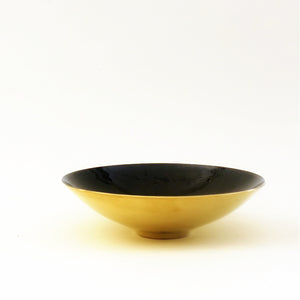 xM+A NYC Enamel and Brass Plated Bowl - Black