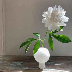 Chalice Bud Vase Alabaster - M+A NYC 