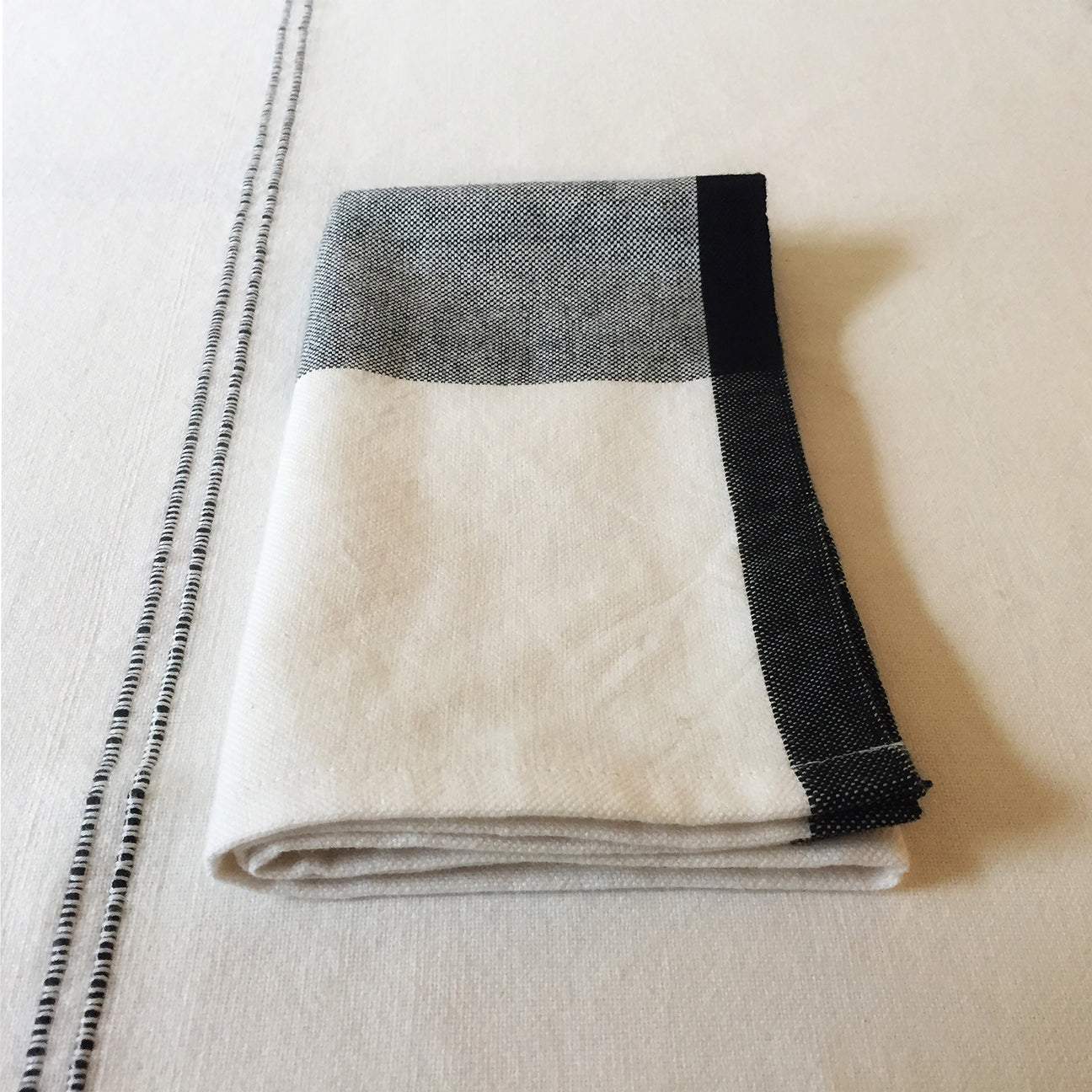 M+A NYC Color Block Napkin Kora with Black Band