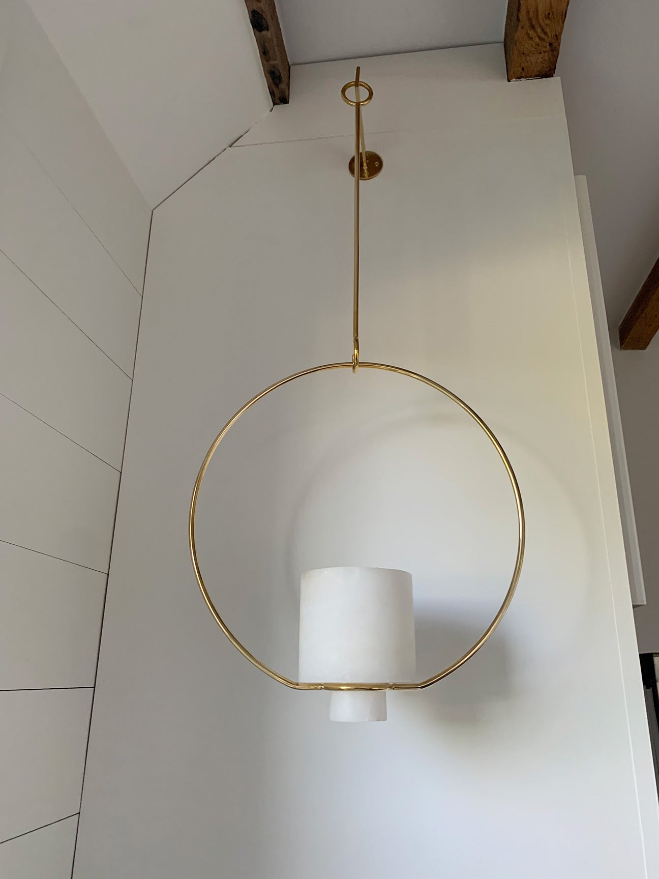 Hanging Planter/Lantern with Hook Medium - Alabaster
