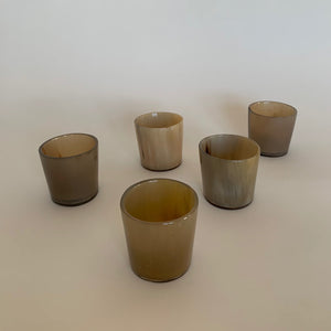 M+A NYC Horn Votive Holders - Grouping of the color Fawn