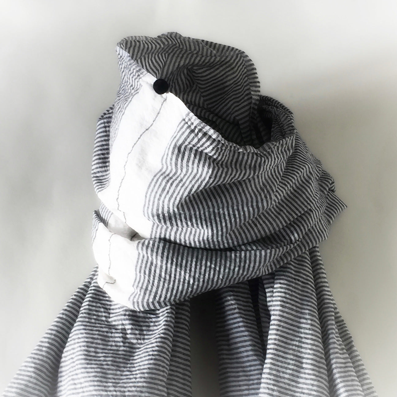 M+A NYC Railroad Stripe Scarf - Kora/Black