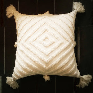 M+A NYC Stella Handloomed and Tufted Cotton 26" Pillow