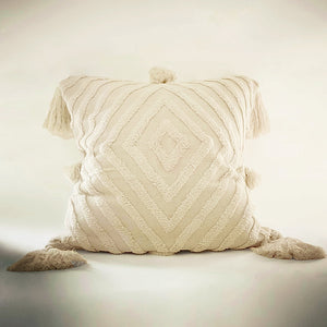 M+A NYC Stella Handloomed and Tufted Cotton 26" Pillow